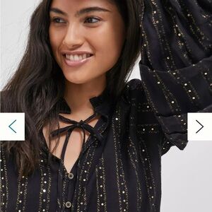 Quinn Black and Gold Women's tunic